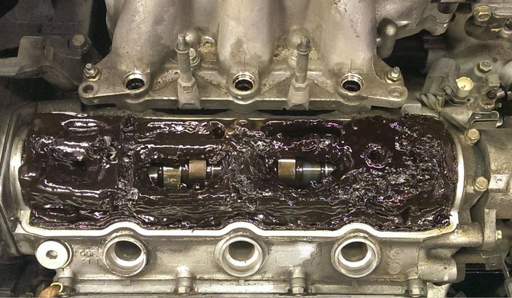 Engine sludge build-up